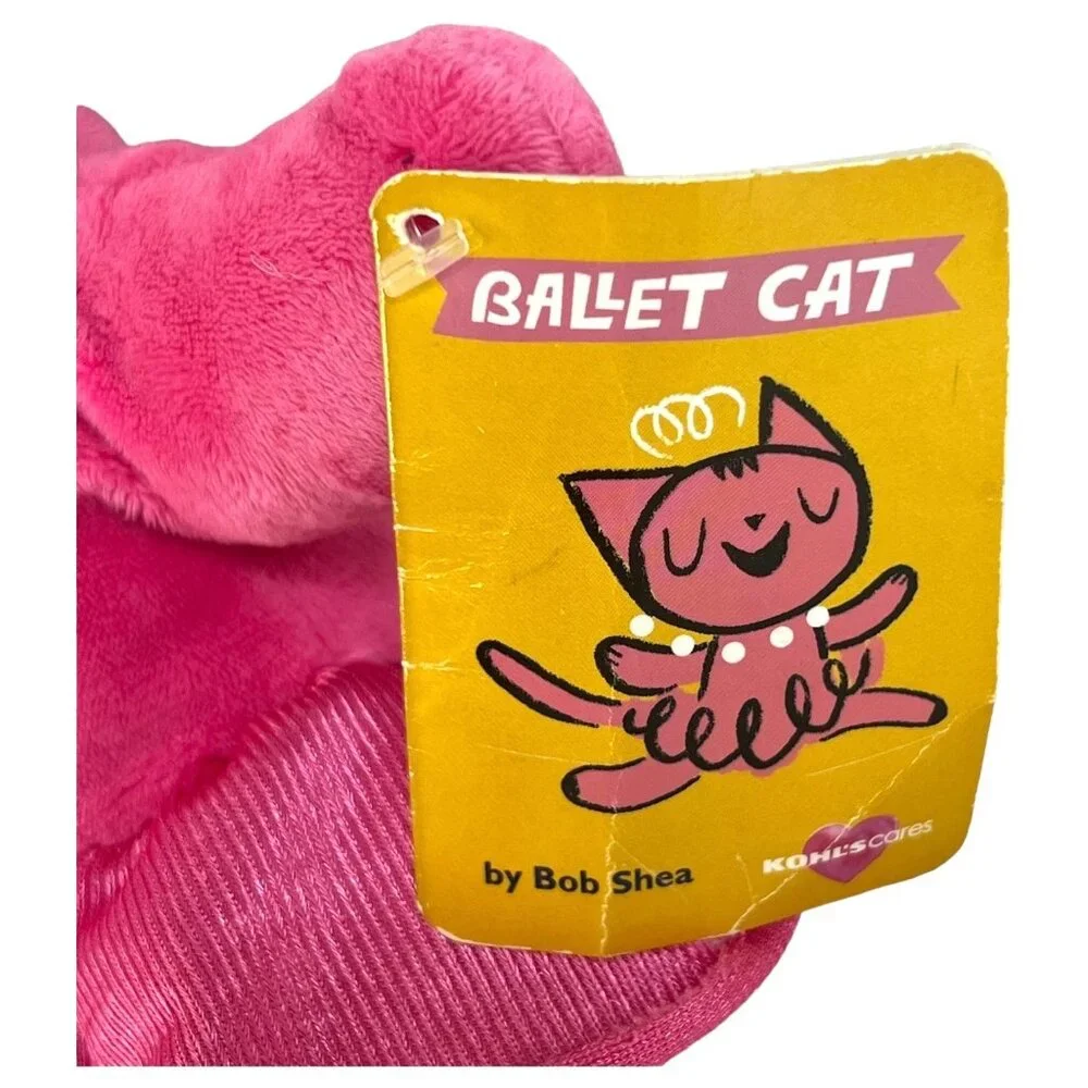 Kohl’s Cares for Kids Ballet Cat lPush 14” Pink Stuffed Animal‎ Toy With Crown